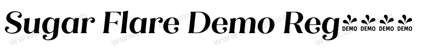 Sugar Flare Demo Reg字体转换